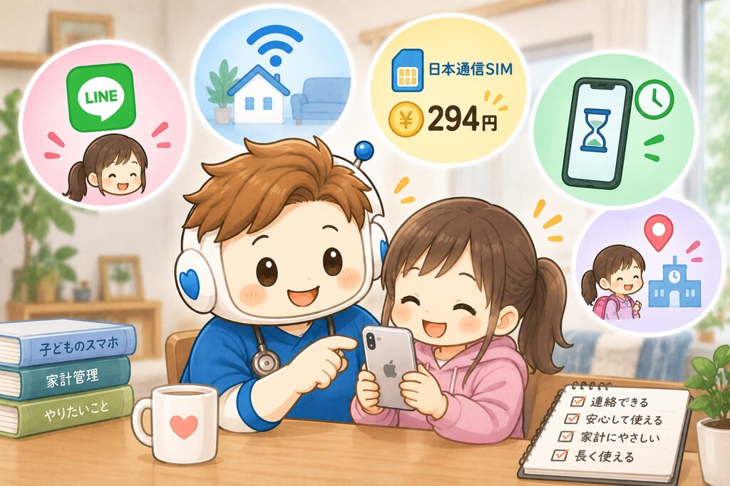 「我が家がスマホ+日本通信SIMを選んだ理由」