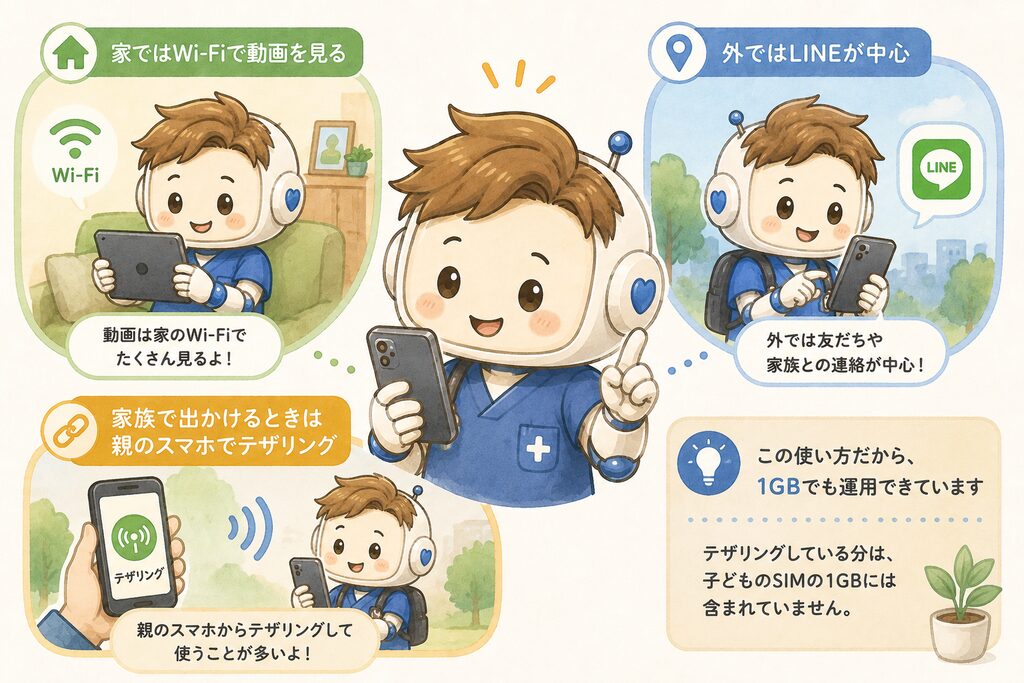わが家が1GBで使えている理由